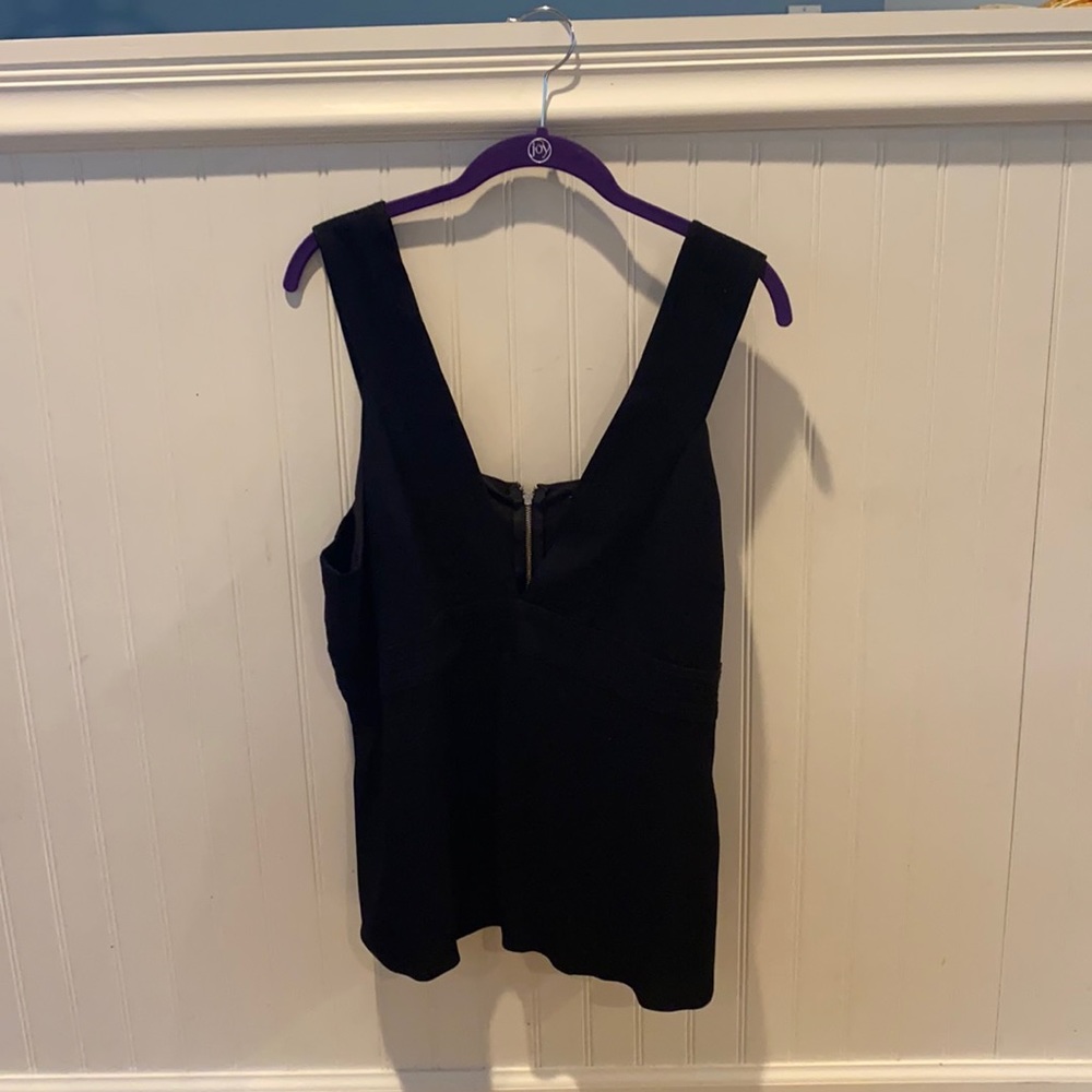 Trouvè Black Seamed Tank Top